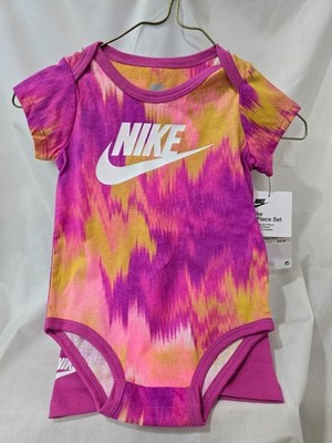Nike Girls 2 Piece Legging Set, Size 9M, Active Fuchsia **BRAND NEW**