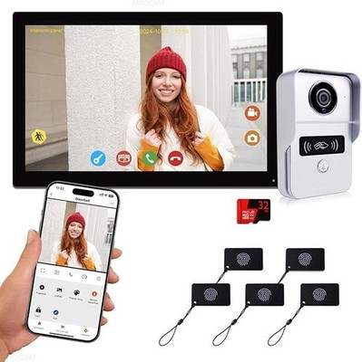 7 Zoll Touchscreen Wifi Video Türklingel Türsprechanlage oder Haus Wohnung 1080P