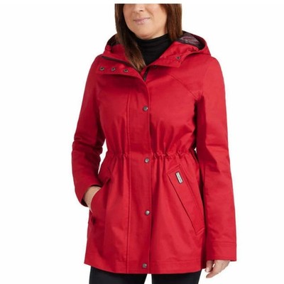 Hunter Ladies' water-resistant cotton smock jacket nwt Various sizes Color RED