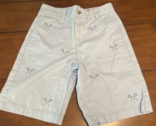 Vineyard Vines Boys Size 12 Chino Shorts Lot of 2 Blue Lacrosse Beach School - Picture 2 of 5