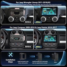 5GWiFi6 1201 Mbps Car Radio Stereo for 2009-2012 Dodge RAM 1500 2500 3500