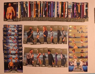 2023 Upper Deck AEW - COMPLETE 100 CARD GOLD PARALLEL SET!!