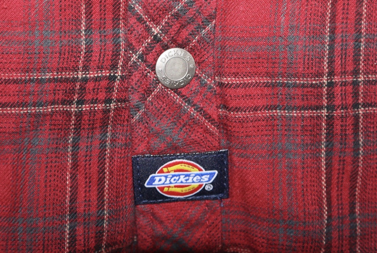 Small Dickies Work Jacket Coat Red/Gray View 3