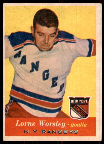 Gump Worsley #53 1957 Topps card