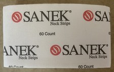 Sanek Neck Strips 4 Packs of 60 Strips Each / 240 Tissue Strips in Total