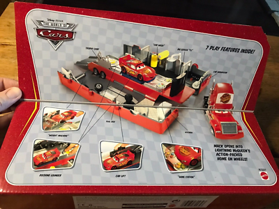 Disney Pixar Cars Mack Truck Playset with Lightning McQueen the