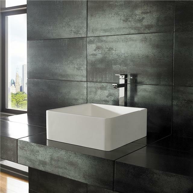 Bagnotti Atlas Solid Surface White Oval Bathroom Vessel Sink Resin