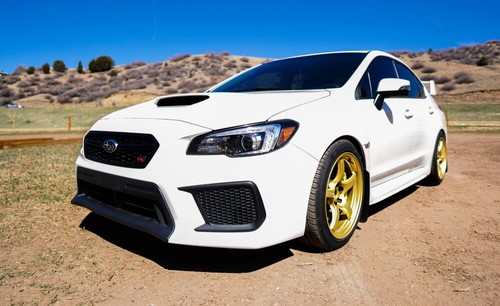 RAYS GRAM LIGHTS 57CR 18x9.5 +38 PCD 5x100 EGP Gold Subaru WRX STi - Picture 3 of 4