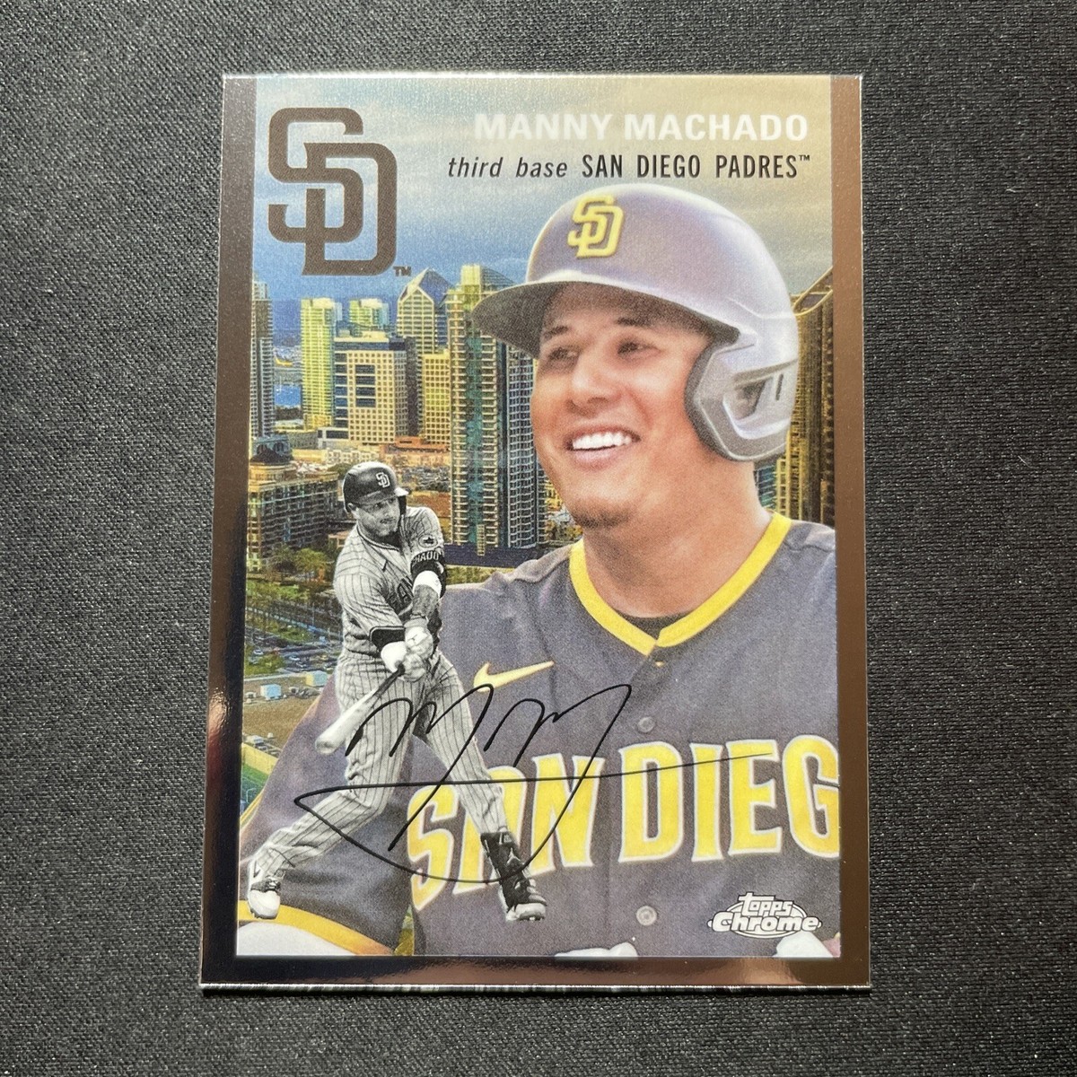直筆サインカード Platinum Manny Machado 50枚限定 2023 Topps Chrome Platinum City Variation Manny Machado (#54CV-90