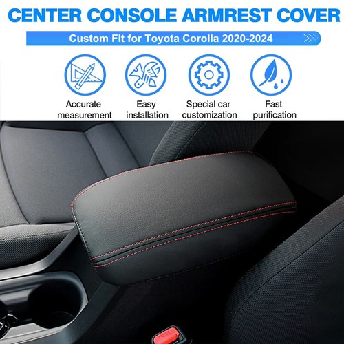 Leather For 2020-2024 Toyota Corolla Center Console Box Armrest Cover Protector - Picture 4 of 11