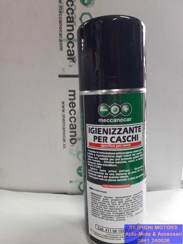 MECCANOCAR IGIENIZZANTE SPRAY PER CASCHI 200ml Specifico per moto | eBay