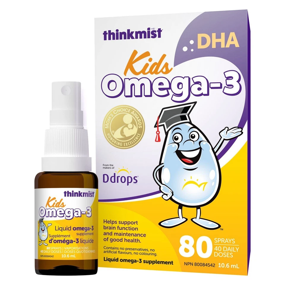 Suplemento líquido Thinkmist DHA omega-3 80 aerosoles/10,6 ml, caducidad 27NO Foto 3 de 4