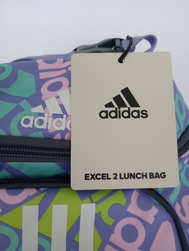 Adidas Excel 2 Thermo Brotzeittasche Schule Arbeit Logo mehrere Fächer NEU - Bild 3 von 5