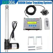 Single Axis Solar Tracker Kit + 6000N 400mm 16" Linear Actuator + LCD Controller