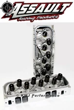 Chevy BBC 396 454 Rectangle Port Assembled Aluminum Cylinder Heads 124cc 345cc