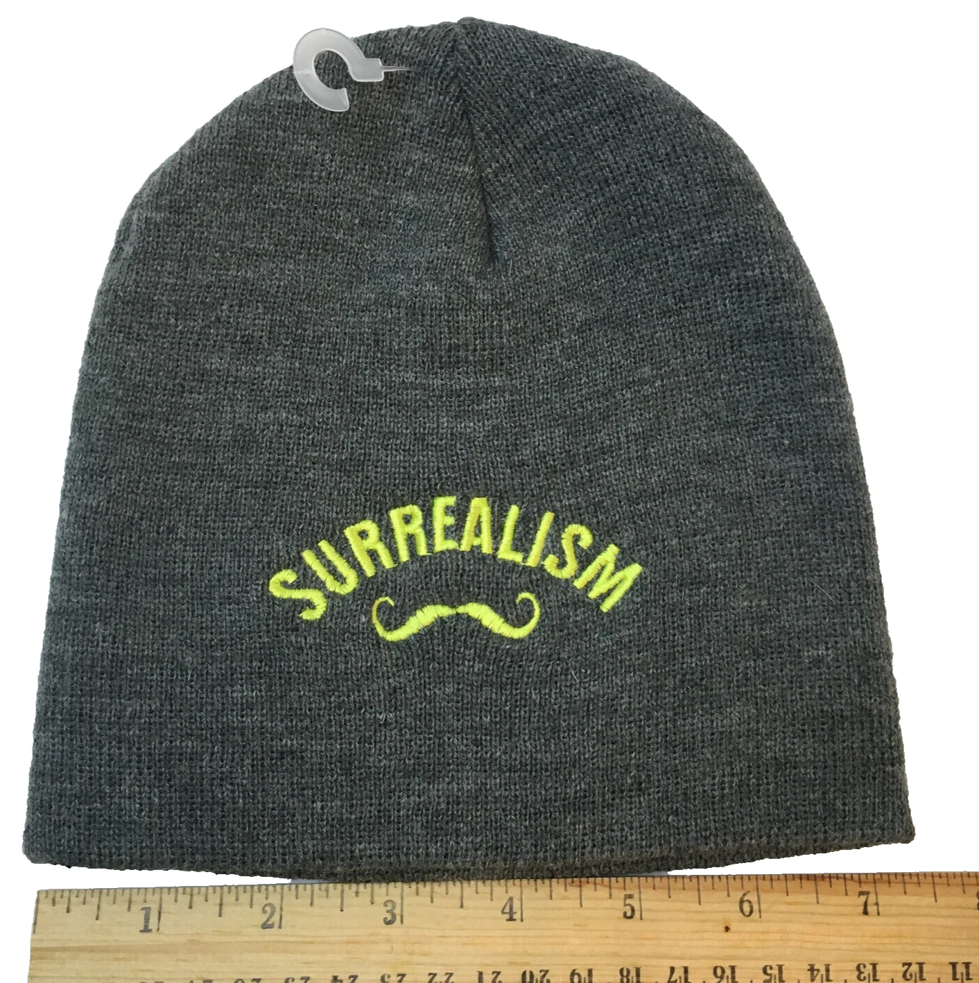 DALI Museum Mustache Surrealism Knit Beanie Cap Embroidered Watchman Hat