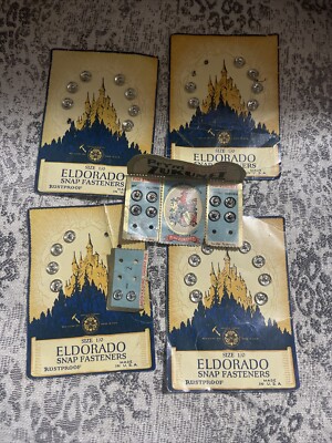 Vintage Sewing Snap Fasteners Various Sizes Prym Zukunft & Eldorado Brands