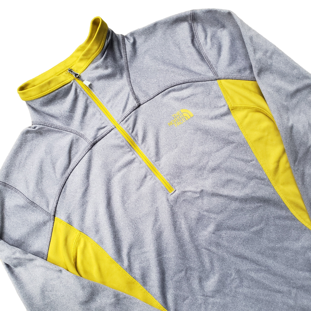 North Face 1/4 Zip Pullover Performance Shirt Gra… - image 9
