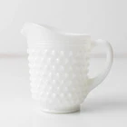 Vintage White Hobnail Milk Glass Creamer/Pitcher