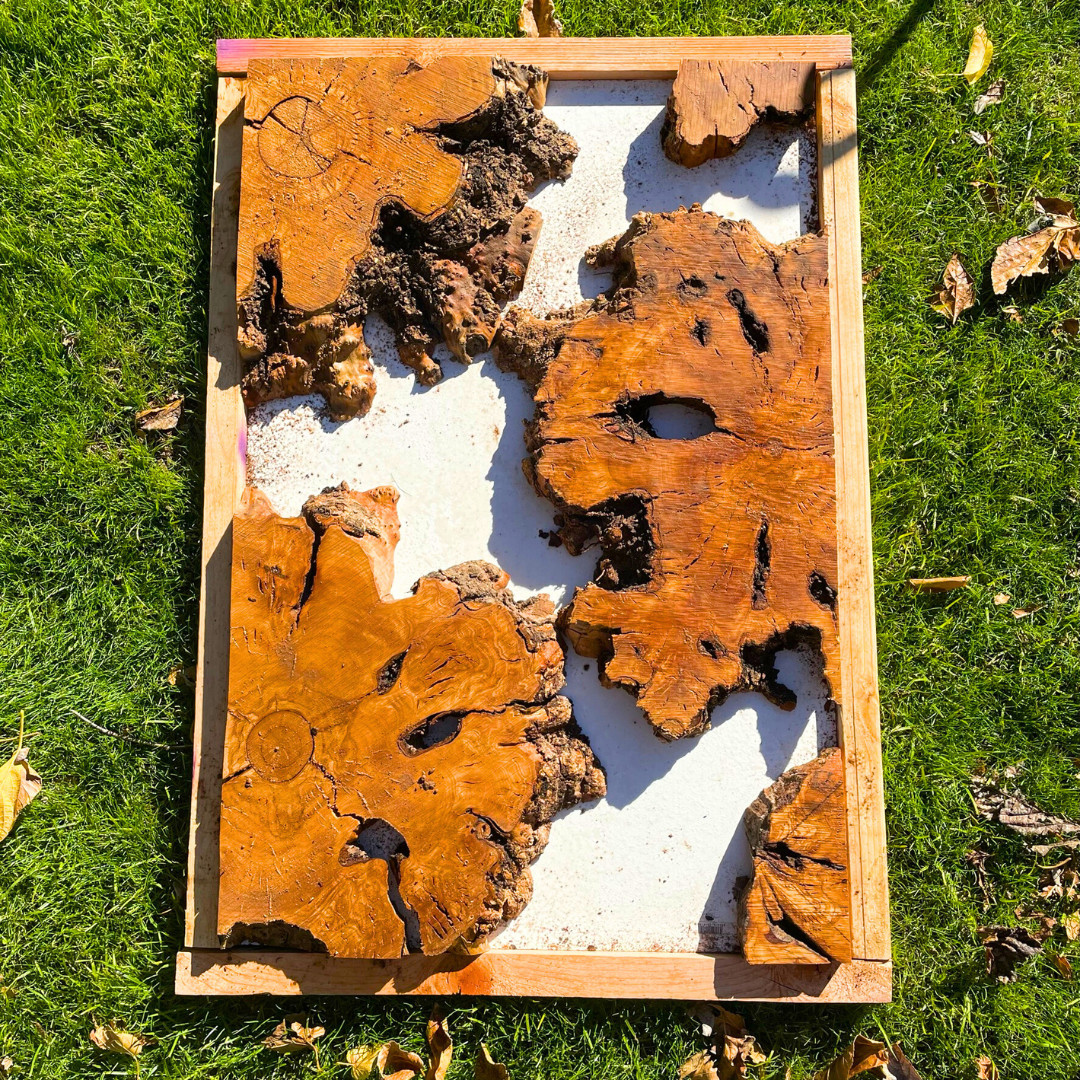 Create An Amazing Live Edge Resin Table With These Olive Wood Burl Pieces