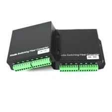 8 Dry Contact Closure Fiber Optic Converter for Access Control,Fire Alarm System