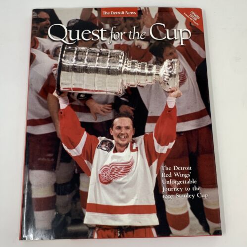 1997 Detroit Red Wings NHL Champions Hockey Yearbook Magazine - Picture 1 of 6