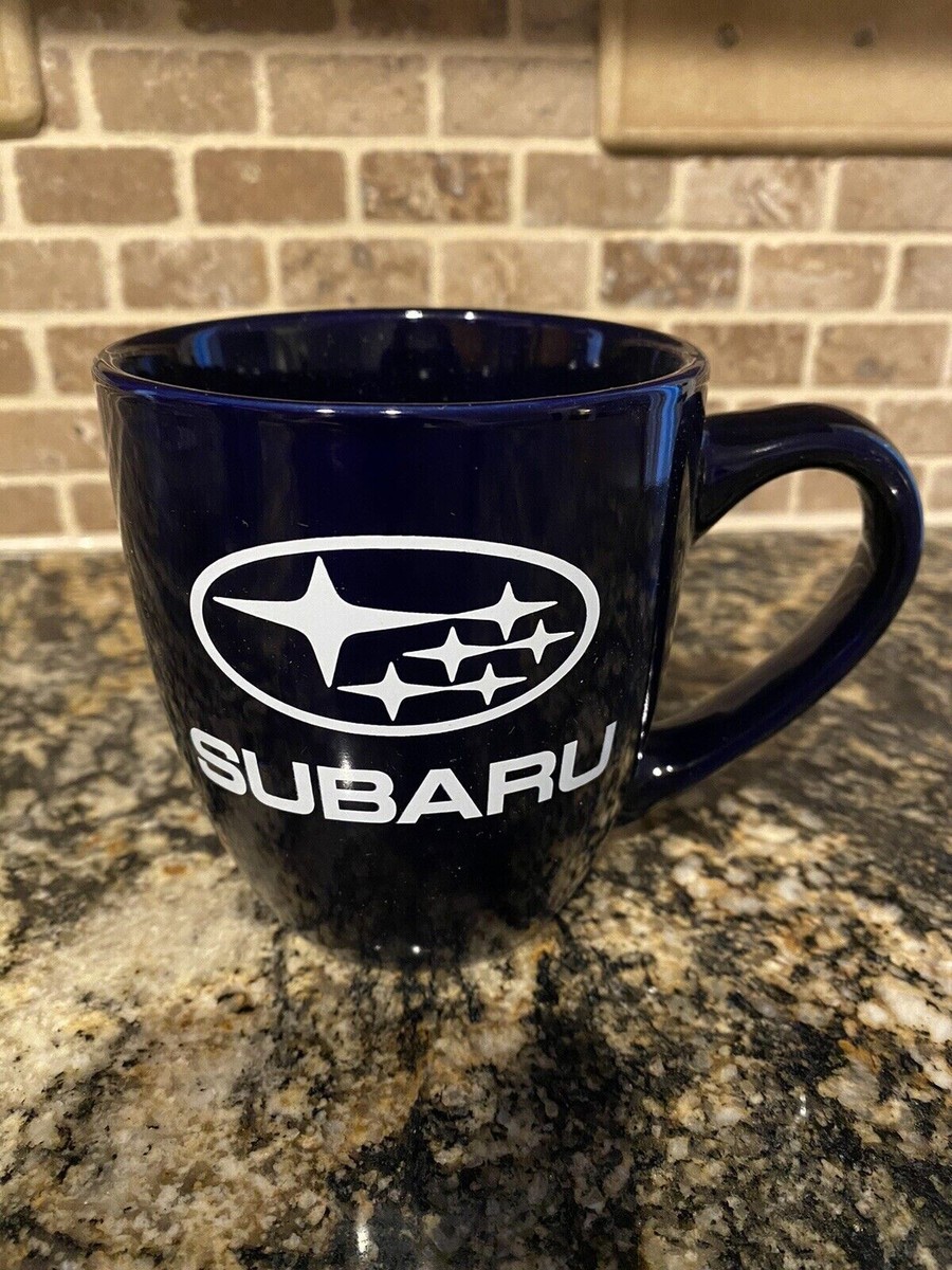 SUBARUマグカップ Subaru Coffee Mug Cup Navy Blue Ceramic 14 oz Wrx Sti