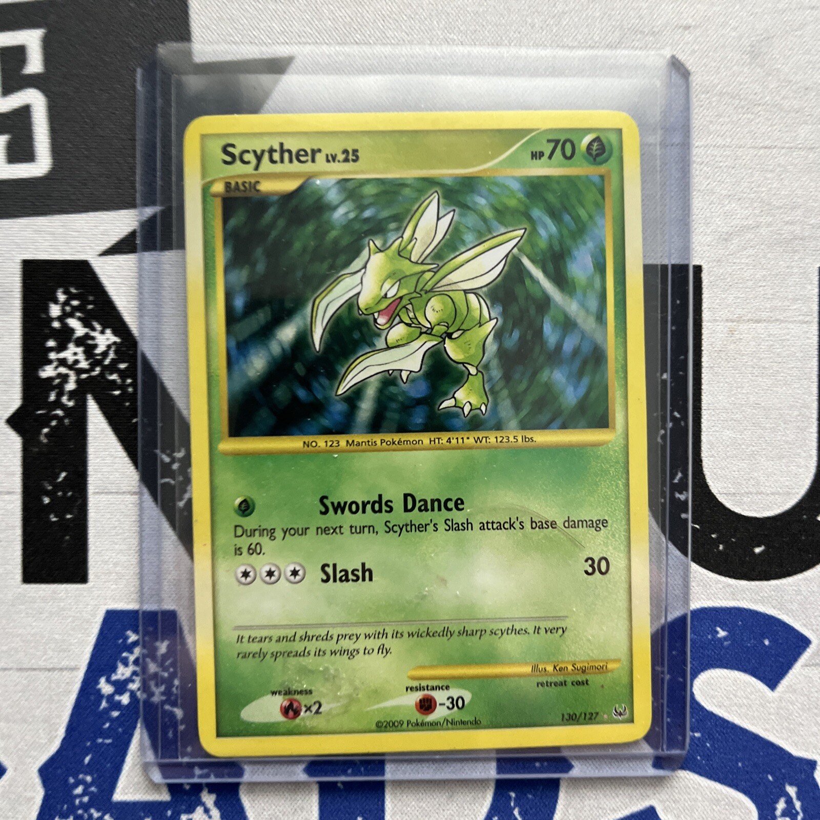 Pokémon TCG Scyther Platinum 130 Holo Super Holo Rare