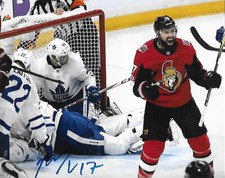 NATE THOMPSON signed 8x10 photo OTTAWA SENATORS