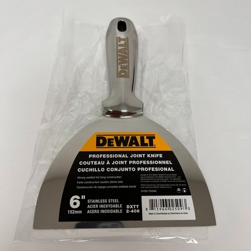 Dewalt 6" Joint Knife Welded Stainless Steel Putty Knife for sale online eBay