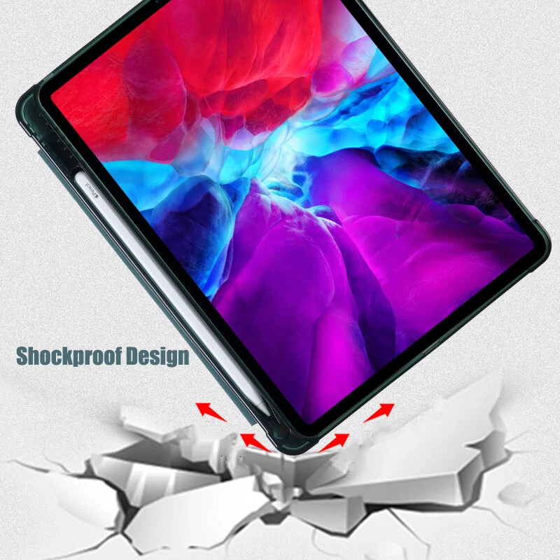 PU Leather Smart Case For iPad 10.9 Air 4 10.2 8th 7th Pro 11 With Pencil Holder - Image 3 of 4