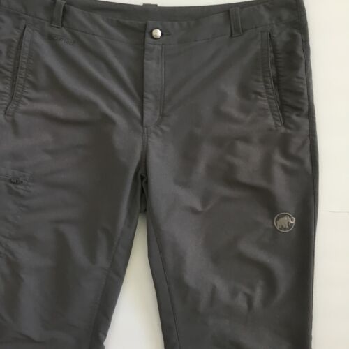 Mammut Men’s Pants SOFtech Lightweight Gray Zipper Pockets Size 42 Short - Picture 4 of 9
