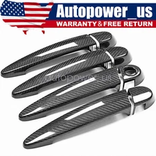 Carbon Fiber ABS Door Handle Cover Trim For BMW E90 E91 Sedan X1 X2 2005-2019