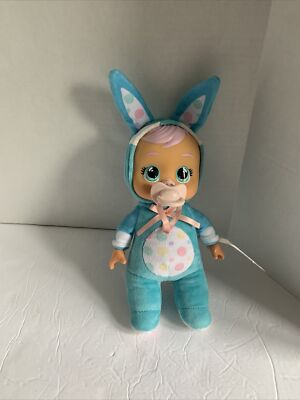 Cry Babies Tiny Cuddles Blue Easter Bunny *BROOKS* Baby Doll (NO STOPPER)
