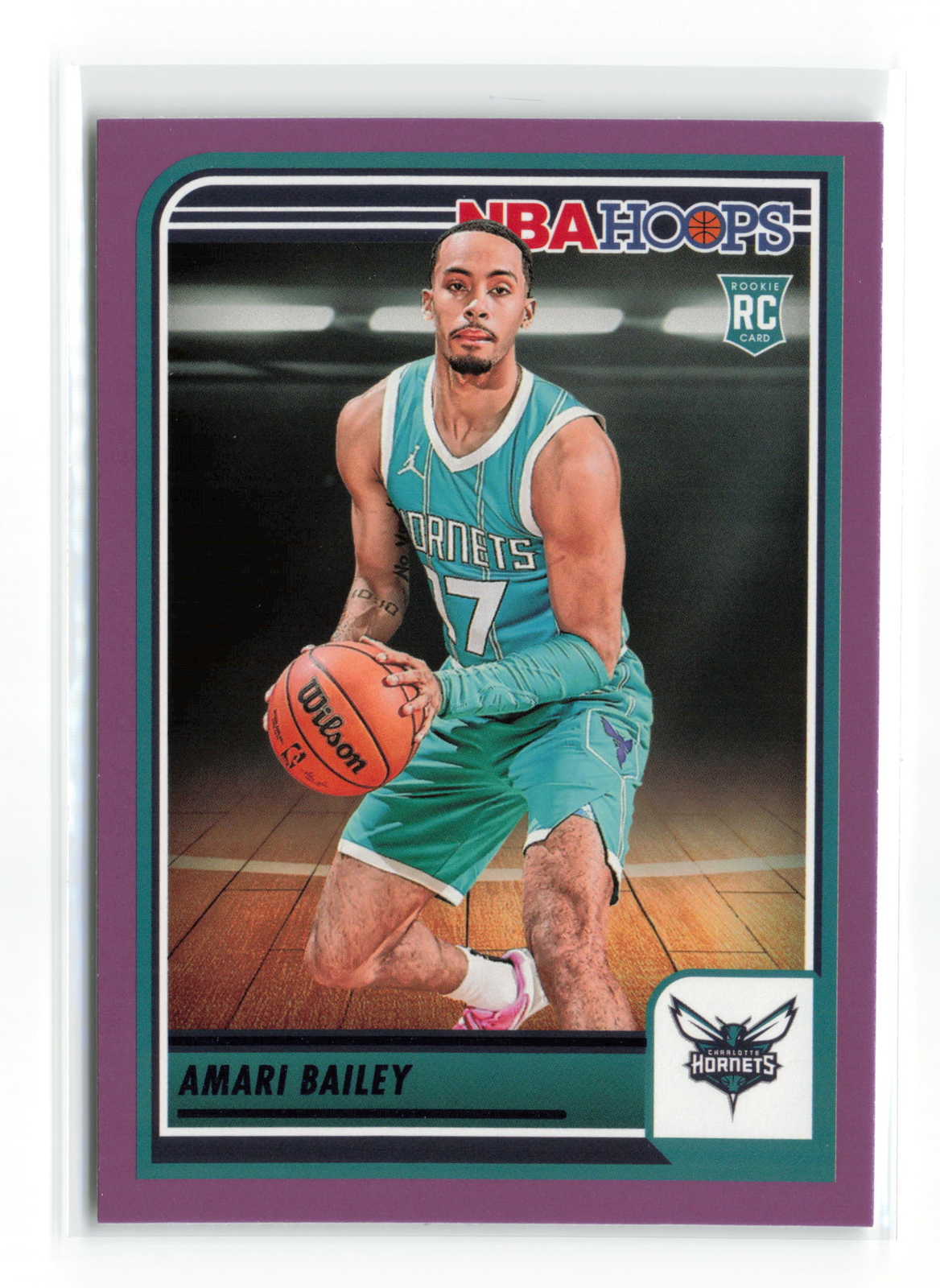 AMARI BAILEY #267 RC 2023-24 PANINI HOOPS HORNETS Purple