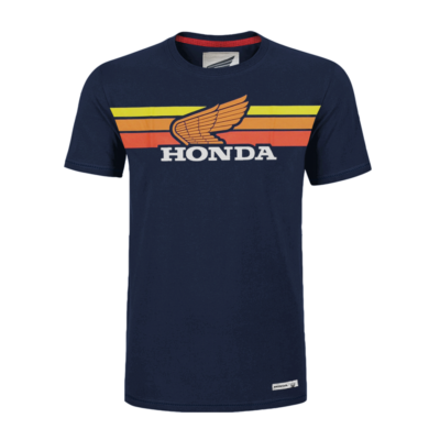 Tシャツ・カットソー HONDA MOTORCYCLE Original Wing logo Tshirt Vintage Navy s-l400.png