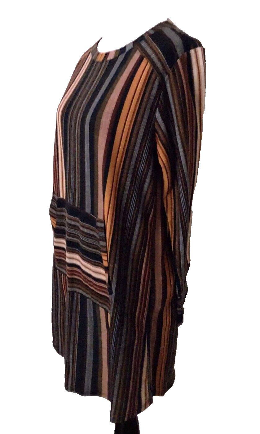 BEBOP PULLOVER TUNIC MULTICOLOR STRIPES POCKET LO… - image 13