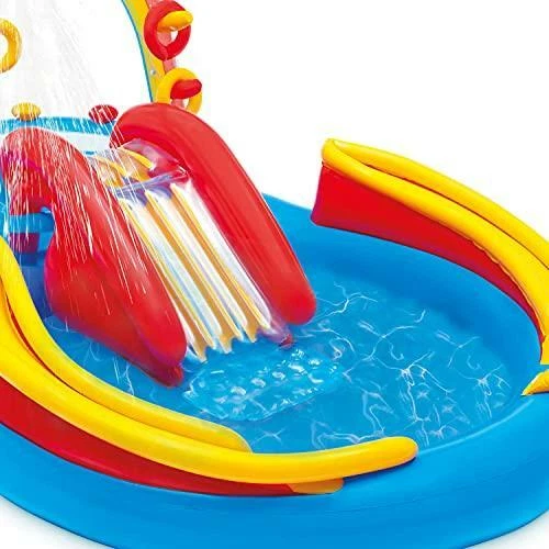 Intex rainbow ring cheap inflatable play center