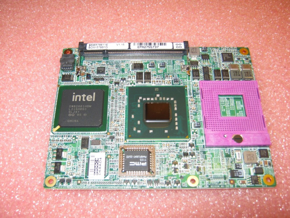 Advantech SOM-5786FG-00A1E Module with Intel GME965 Chipset No CPU