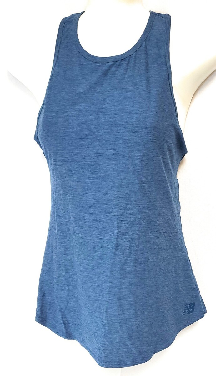 Womens New Balance WT01165 RWH Transform Perfect Heather Blue Tank