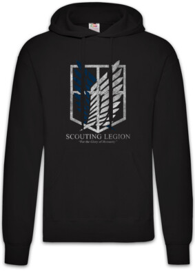 Scouting Legion Hoodie Pullover Attack On Logo Symbol Titan Scout Regiment