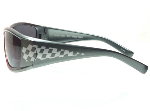 Gafas de sol deportivas Sunbelt Kidz Optix 066K niños grandes con bandera a cuadros - Imagen 9 de 16