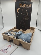 Solar Elephant Statue Light LED Courtyard Out...