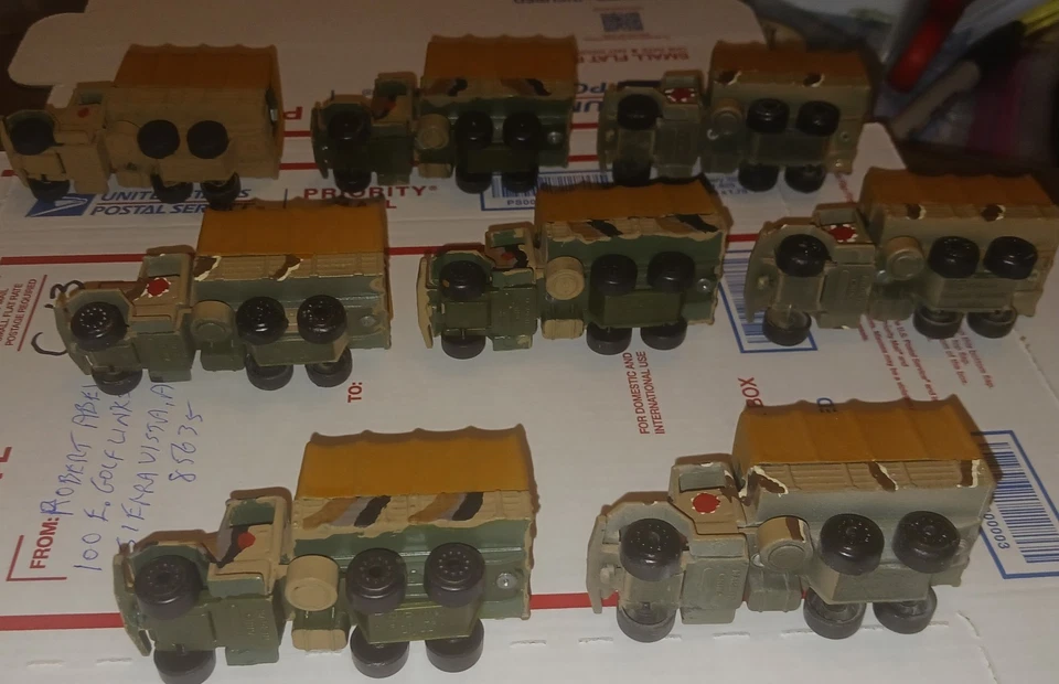 (C-13) 8 CAMIONES del Ejército Diecast Zylmex. Pintado para parecerse a Japón. Camiones tipo 94. Foto 3 de 3