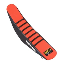 Dcor 30-10-458 Factory Reinforced Seat Cover - Red/Red/Black Ribs