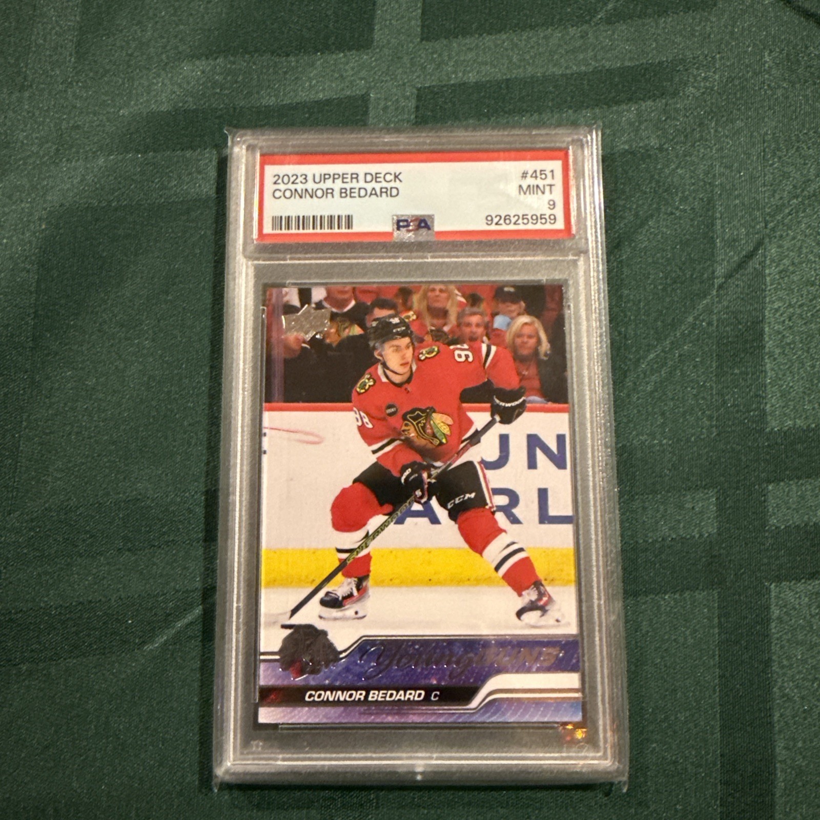 2023-24 Upper Deck Series 2 - Young Guns #451 Connor Bedard RC PSA 9 MINT