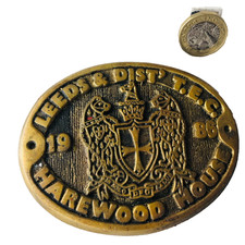 Metal Plaque Leeds Harewood House Herald 1986 Vintage ra