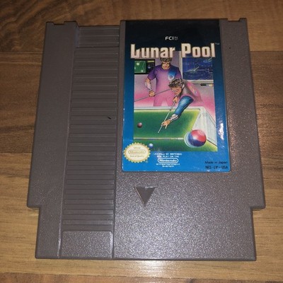 Lunar Pool - NES Nintendo Game - Authentic - Tested - Warped Label