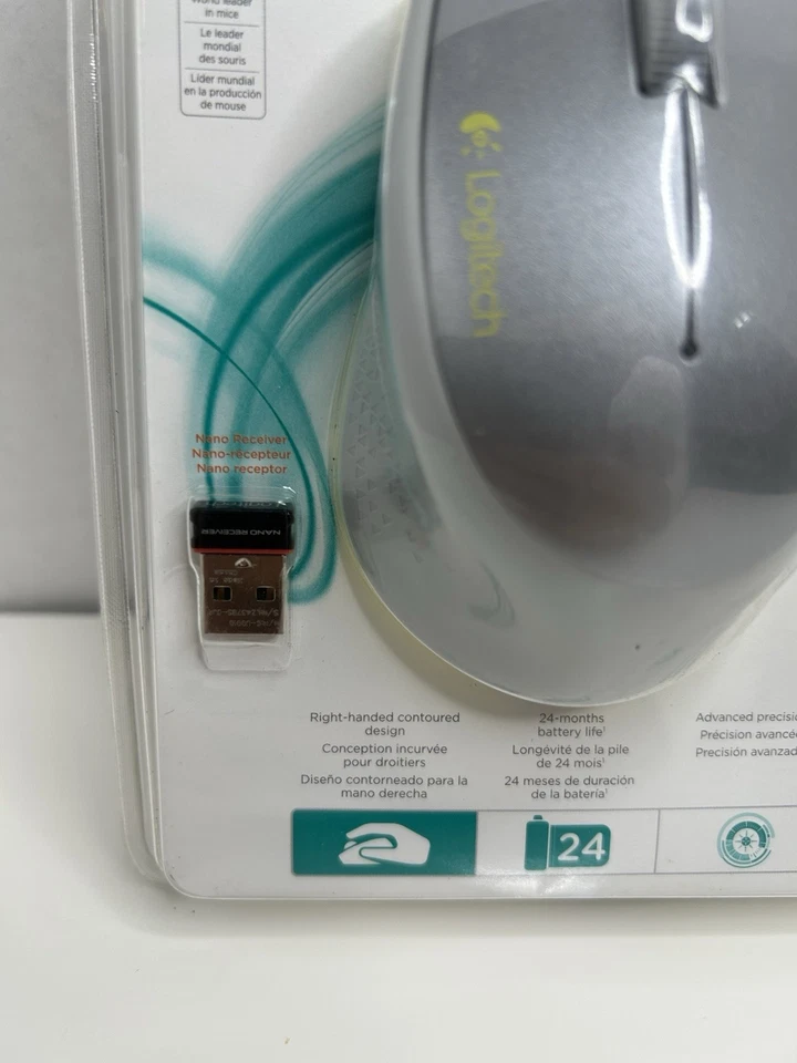 Logitech Wireless Mouse M320 Silver With Receiver Brand New - Image 4 of 4