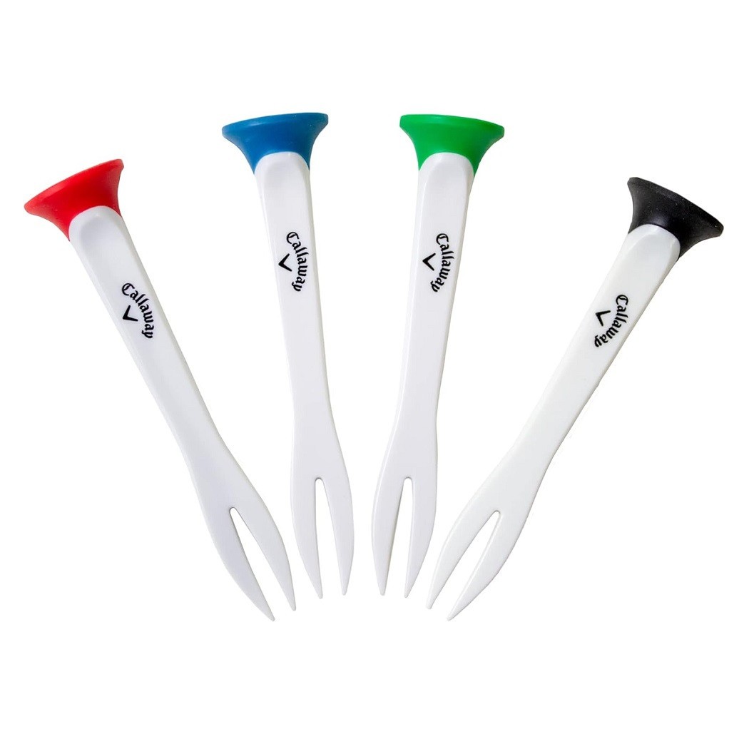 Callaway Par-Tee Golf Tees Quick Fix High Performance & Groove Cleaner Pack of 4